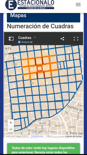 Estacionalo screenshot