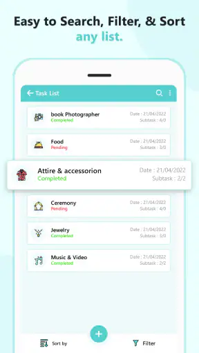 Event Planner - Guests, Todo screenshot