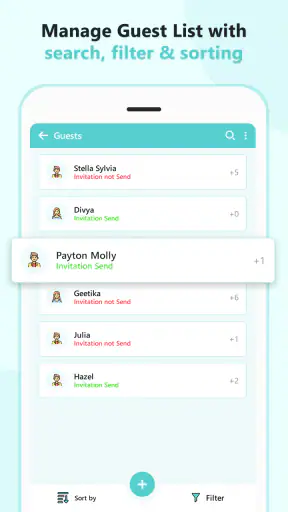 Event Planner - Guests, Todo screenshot