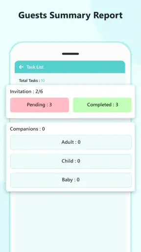 Event Planner - Guests, Todo screenshot