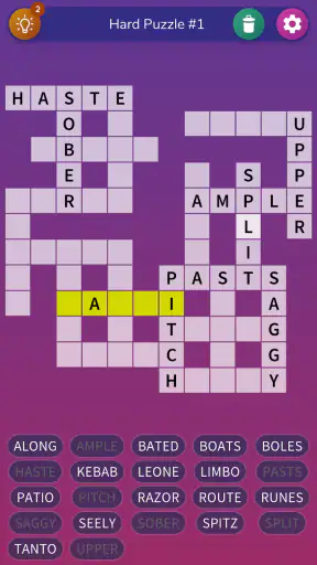 Fill-in Crosswords Unlimited screenshot