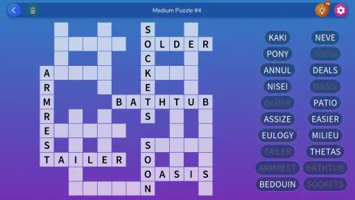 Fill-in Crosswords Unlimited screenshot