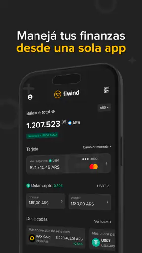 Fiwind: Invertí, ahorrá y pagá screenshot
