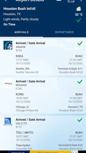 FlightAware Flight Tracker screenshot