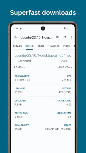 Flud - Torrent Downloader screenshot