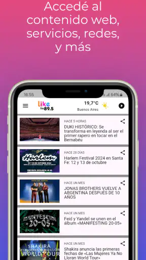 FM LIKE 89.5 (App Oficial) screenshot