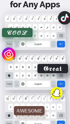 Fonts Art: Cute Keyboard Font screenshot