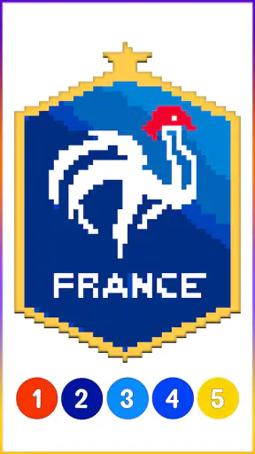 Football Pixel Art Coloring screenshot