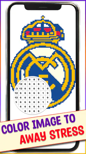 Football Pixel Art Coloring screenshot