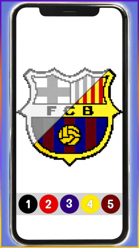 Football Pixel Art Coloring screenshot