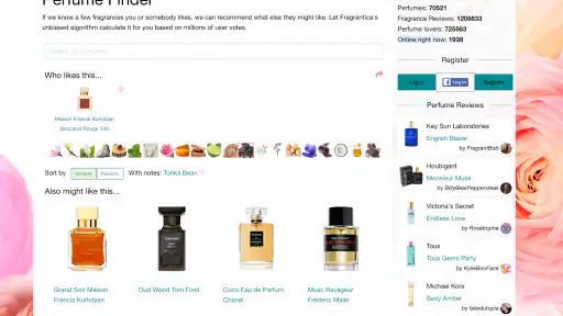 Fragrantica Perfumes screenshot