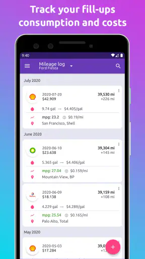 Fuelio: Fuel log & fuel prices screenshot