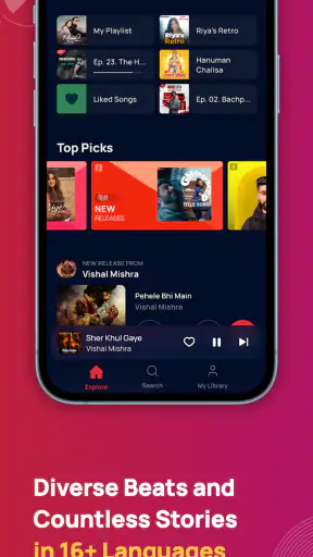 Gaana- Hindi Song, Music App screenshot