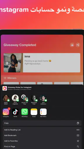 Giveaway Picker for Instagram screenshot