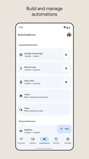 Google Home screenshot