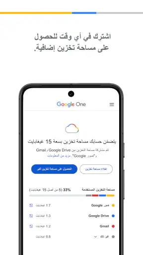 Google One screenshot