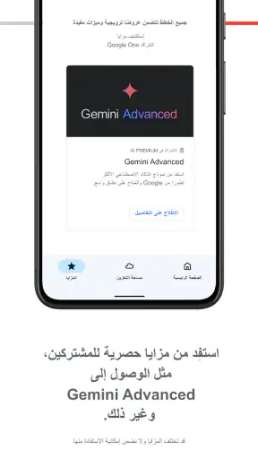 Google One screenshot