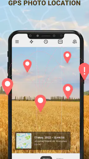 GPS Camera with Time Stamp screenshot