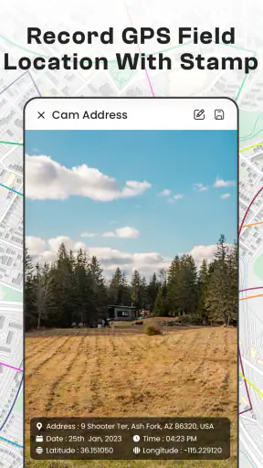 GPS Distance Measure on Map screenshot