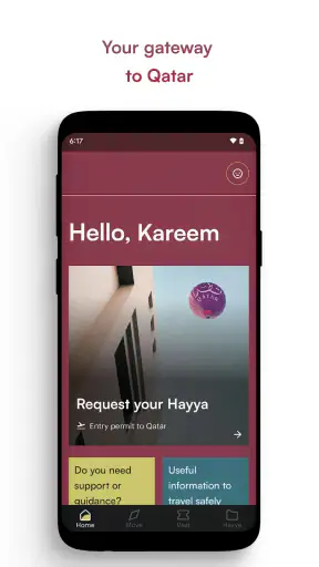 Hayya to Qatar screenshot