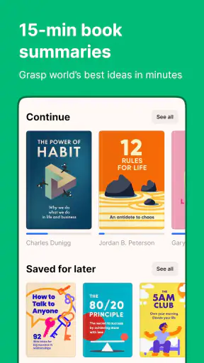 Headway: 15-Min Book Summaries screenshot