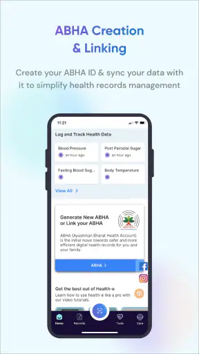 Health-e ABHA PHR Health Lockr screenshot