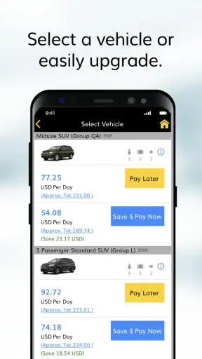 Hertz Car Rentals screenshot