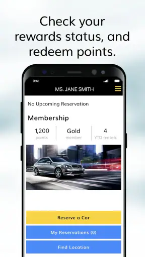 Hertz Car Rentals screenshot