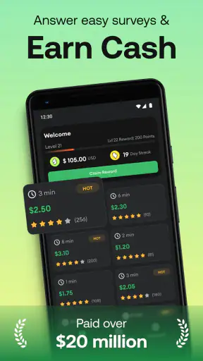 HeyCash: Surveys for Money screenshot