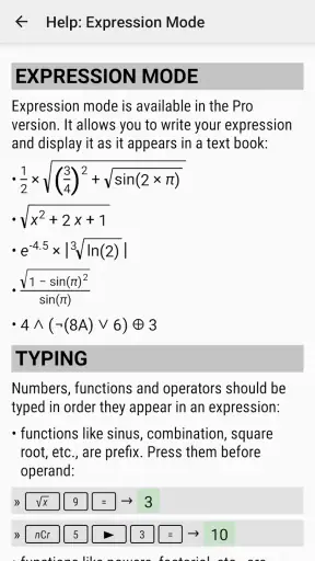 HiPER Scientific Calculator screenshot