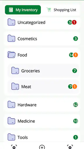 Home Inventory, Food, Shopping screenshot