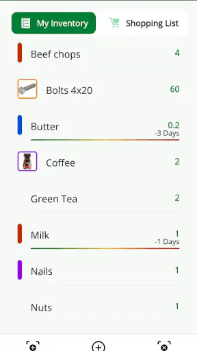 Home Inventory, Food, Shopping screenshot