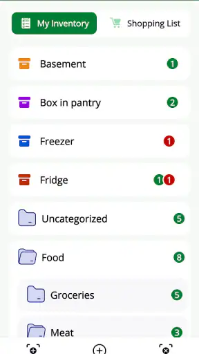 Home Inventory, Food, Shopping screenshot