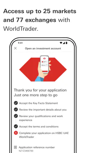 HSBC UAE screenshot