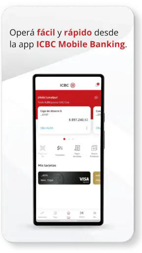 ICBC Mobile Banking Argentina screenshot
