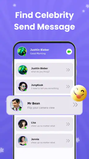 Idol Prank Video, Call & Chat screenshot