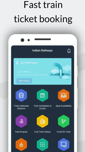 Indian Railway Train IRCTC App screenshot