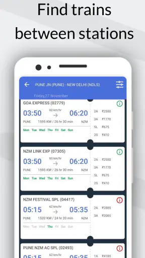 Indian Railway Train IRCTC App screenshot