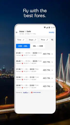 IndiGo Flight Ticket Booking screenshot
