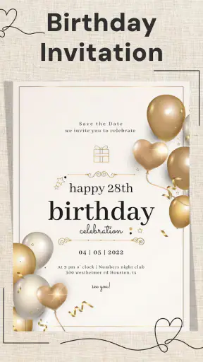Invitation Maker + RSVP screenshot