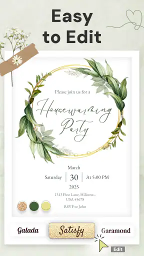 Invitation Maker + RSVP screenshot