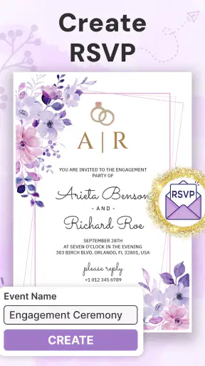 Invitation Maker + RSVP screenshot