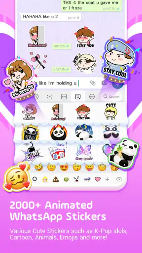 Keyboard-Facemoji Emoji كيبورد screenshot