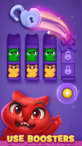 Kitty Sort: Twisted Tails screenshot