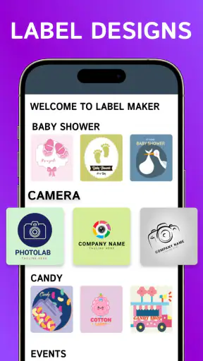Label Maker & الشعار تصميم App screenshot