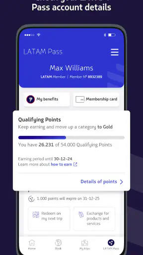 LATAM Airlines screenshot