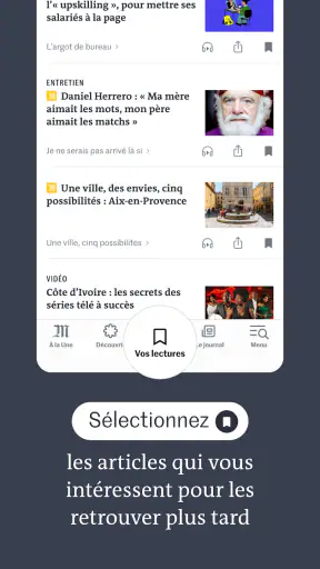Le Monde, Actualités en direct screenshot