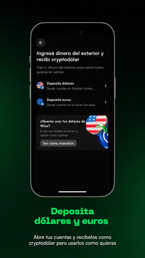 Lemon Cash: tu wallet crypto screenshot