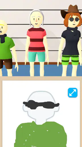 Line Up: Draw the Criminal screenshot