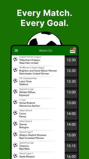Live Football on TV screenshot